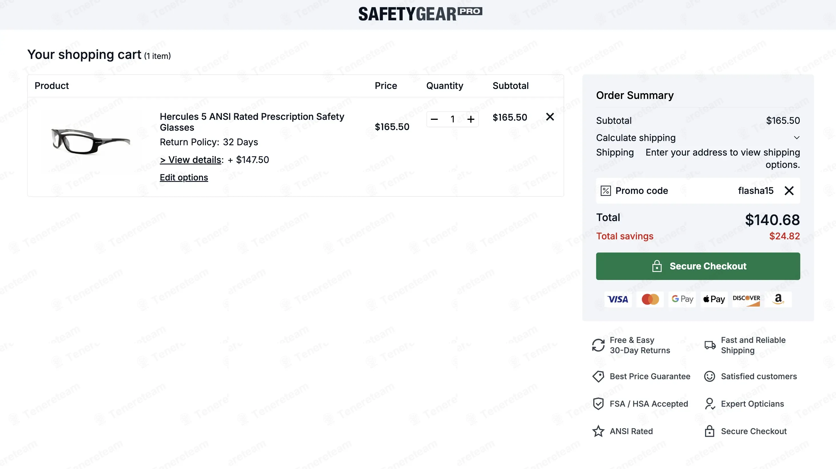 Safety Gear Pro coupon code: 15% off with FLASHA15. Tested and valid as 7 months ago.