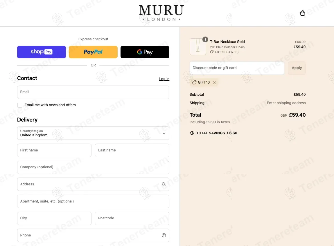 Muru Jewellery coupon code: 10% off with GIFT10. Tested and valid as 11 months ago.