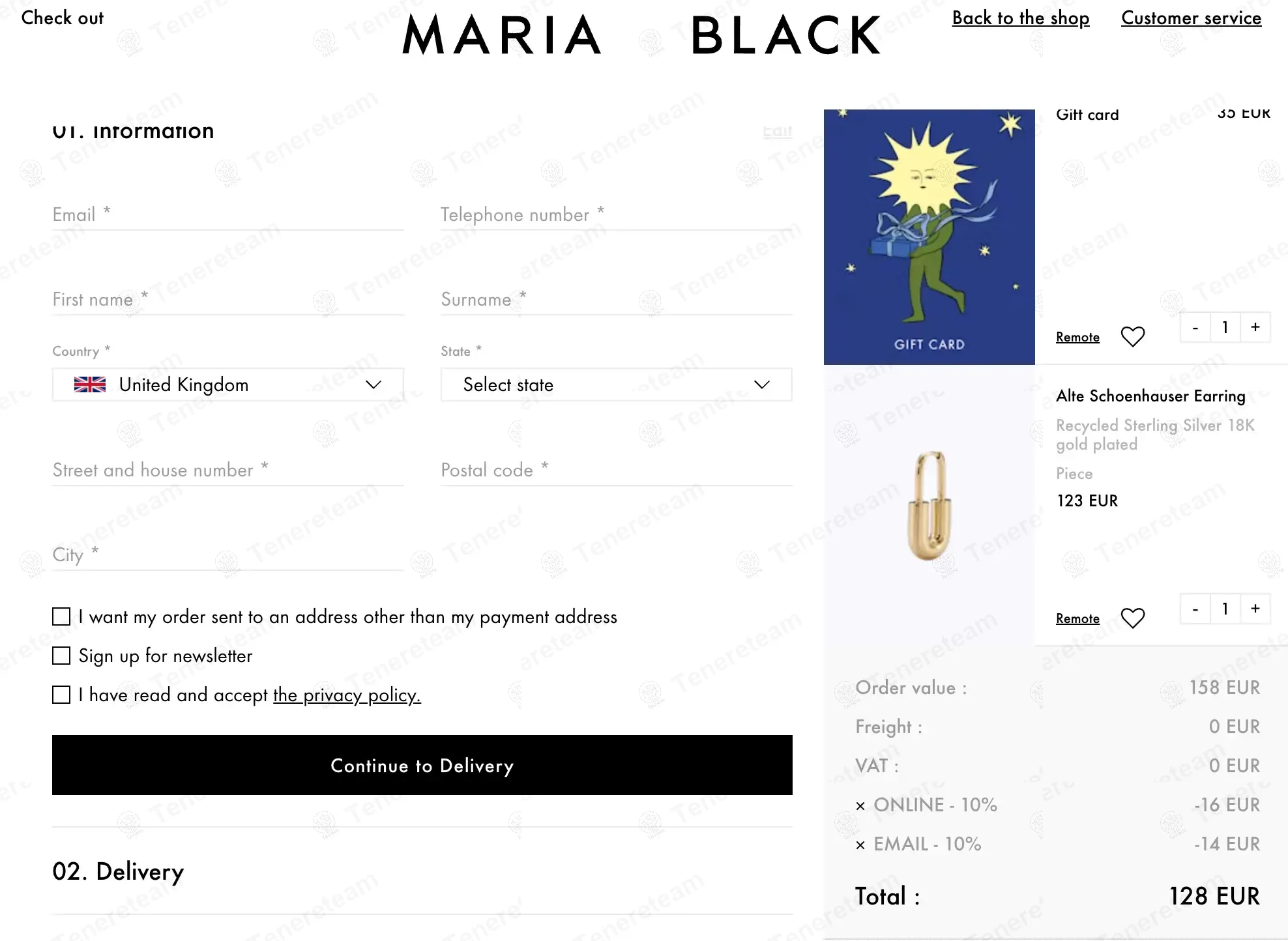 Maria Black Jewelry coupon code: 10% off with MBEXTRA10. Tested and valid as 1 year ago.