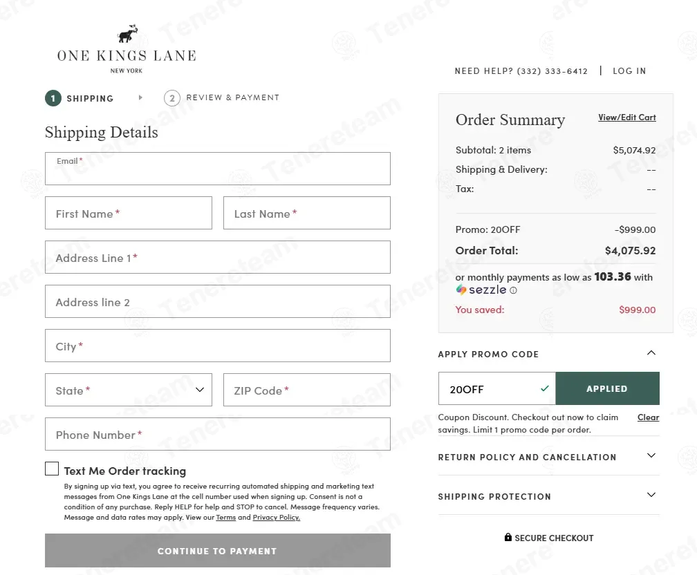 One Kings Lane coupon code: 20% off with 20OFF. Tested and valid as 1 week ago.