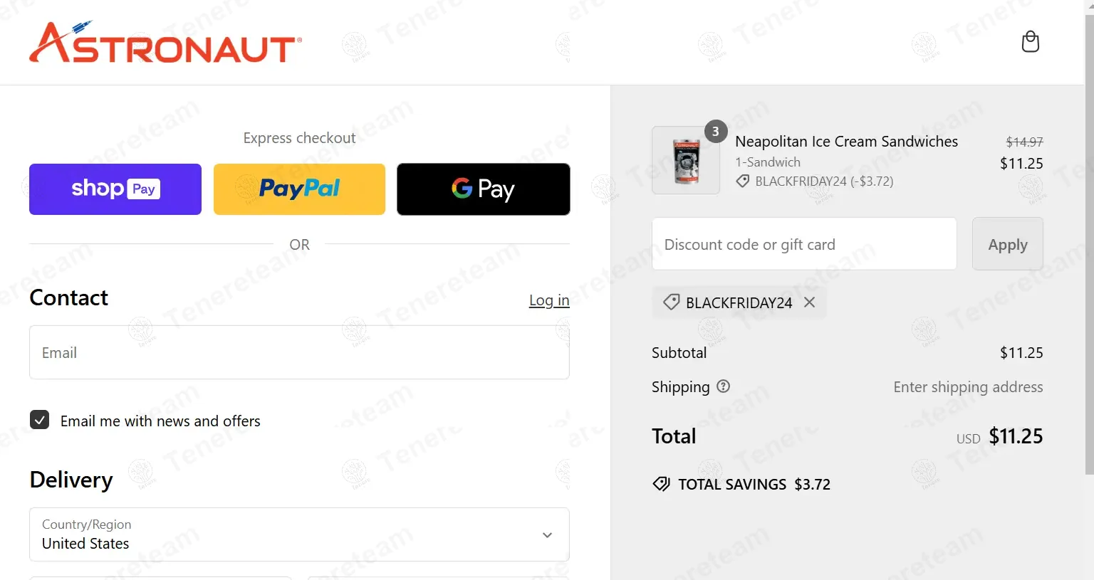 Astronaut Foods coupon code: 25% off with BLACKFRIDAY24. Tested and valid as 1 year ago.