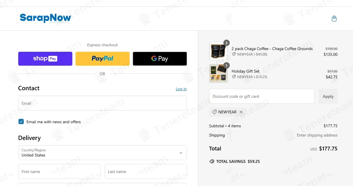 Sarap Now coupon code: 25% off with NEWYEAR. Tested and valid as 1 year ago.