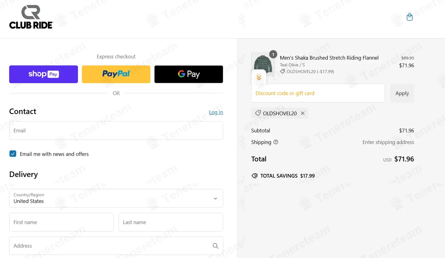 Club Ride Apparel coupon code verified as working at checkout