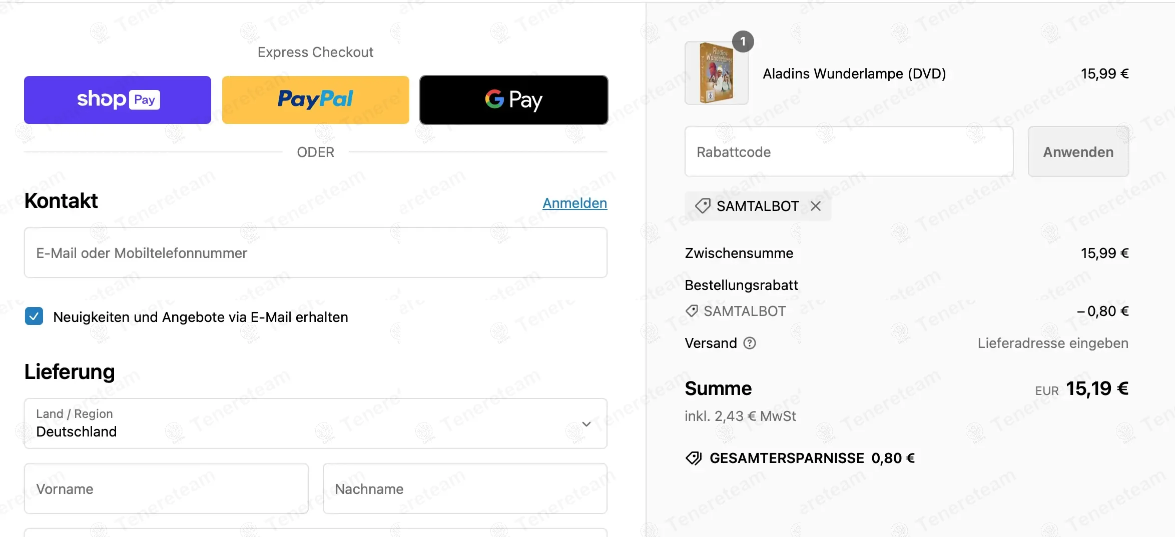 Der Ostfilm coupon code: 5% off with SAMTALBOT. Tested and valid as 1 year ago.