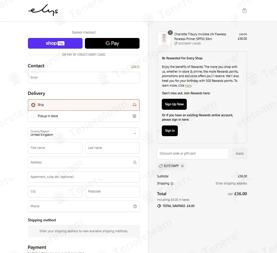 Elys Wimbledon coupon code: 10% off with ELYS10AFF. Tested and valid as 11 months ago.