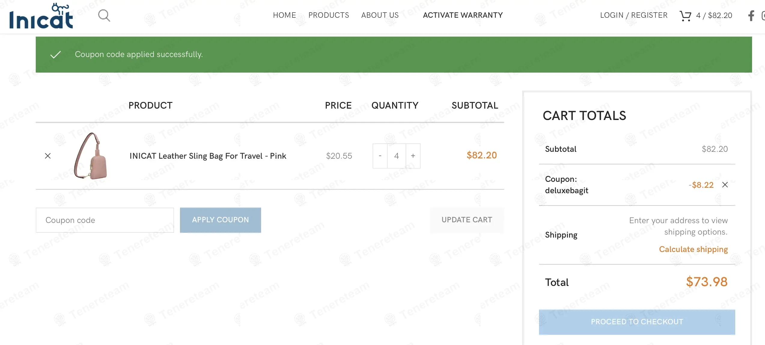 Inicat Bag coupon code: 10% off with DELUXEBAGIT. Tested and valid as 1 year ago.