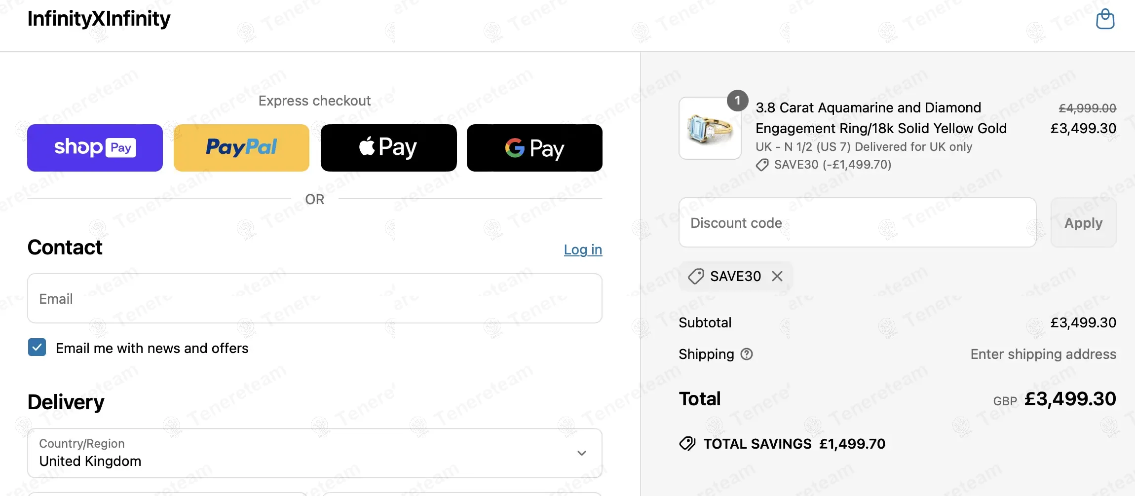 Infinity x Infinity UK coupon code: 30% off with Save30. Tested and valid as 1 year ago.