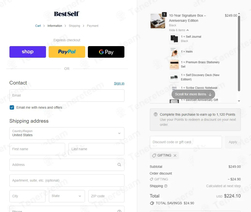 BestSelf Co coupon code: 10% off with GIFTING. Tested and valid as 3 months ago.