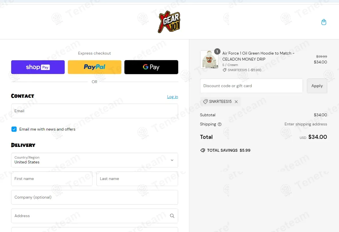 X Gear 101 coupon code: 15% off with SNKRTEES15. Tested and valid as 1 year ago.