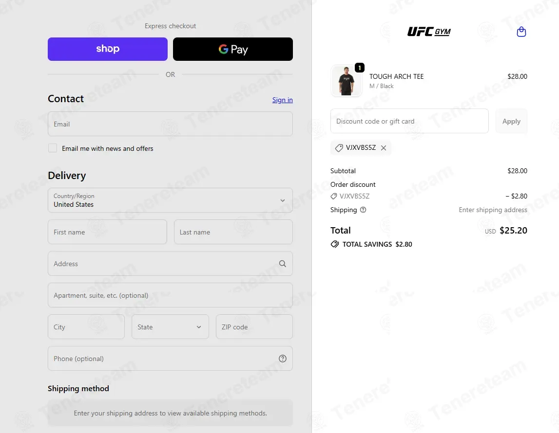 Ufc Fit apply coupon code