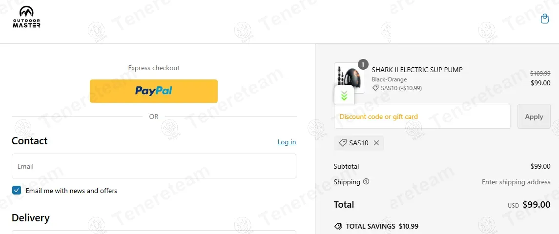 Outdoor Master apply coupon code