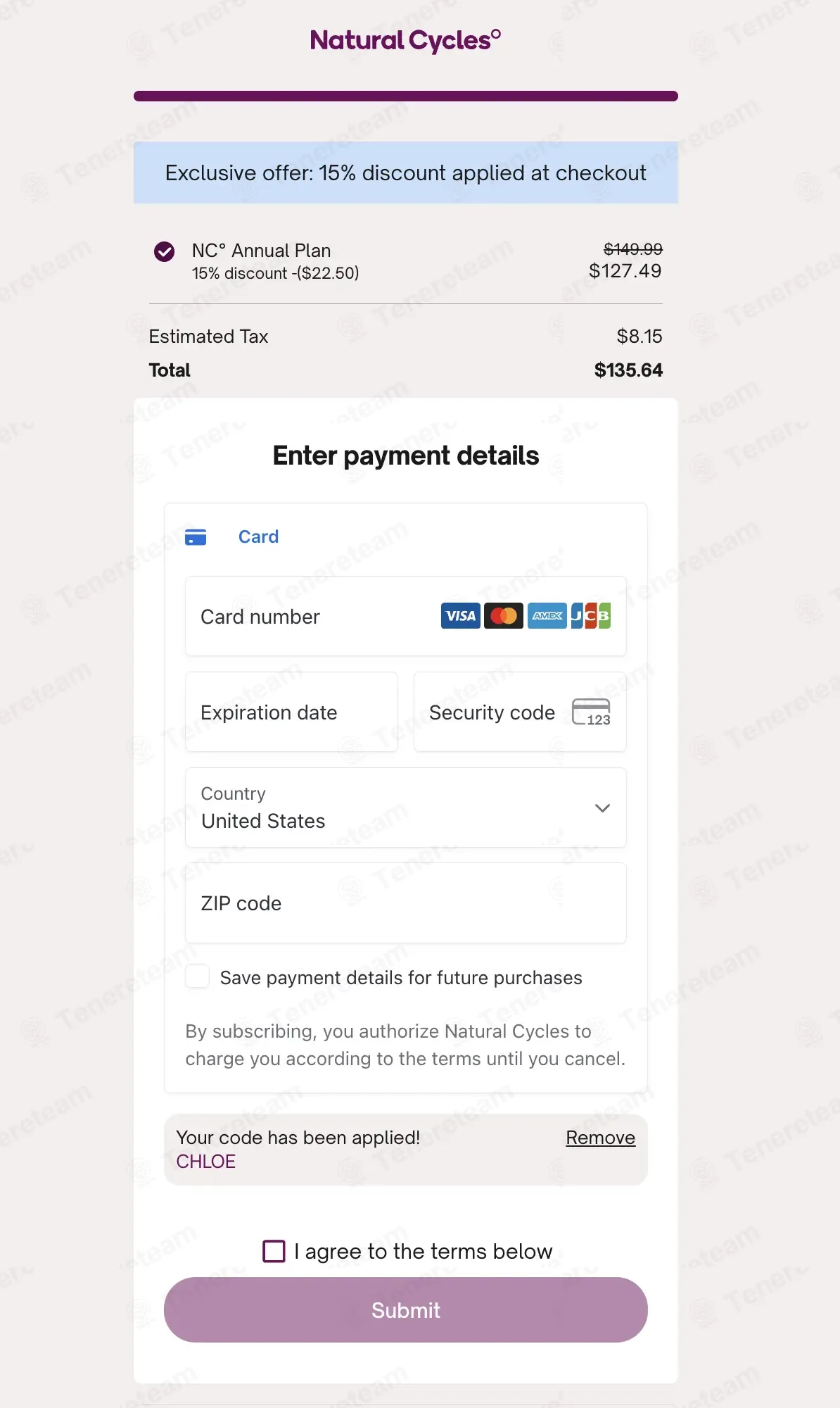Natural Cycles coupon code: 15% off with CHLOE. Tested and valid as 1 month ago.