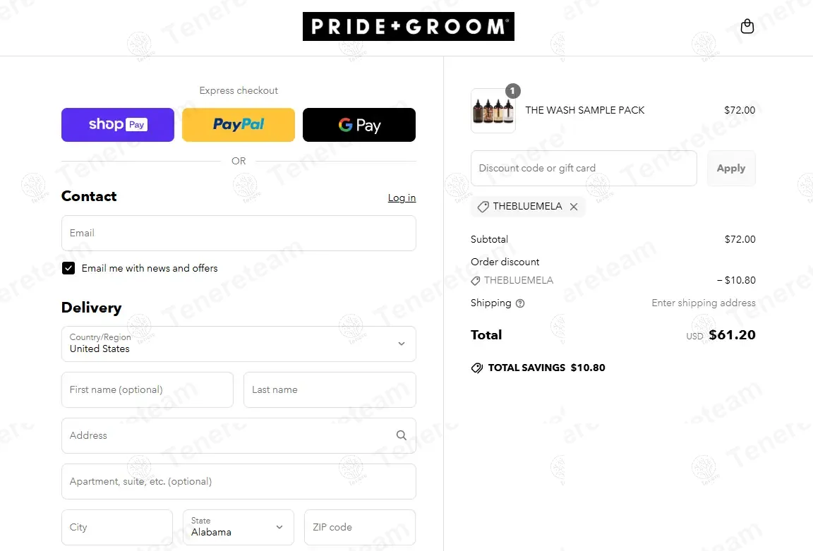 Pride and Groom coupon code: 15% off with THEBLUEMELA. Tested and valid as 1 year ago.