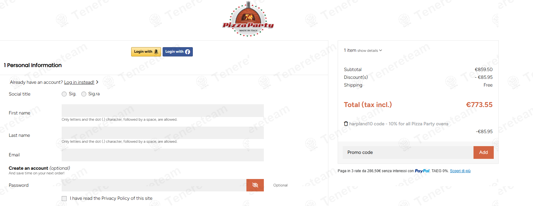 Pizza Party Shop coupon code: 10% off with HARPLAND10. Tested and valid as 1 year ago.
