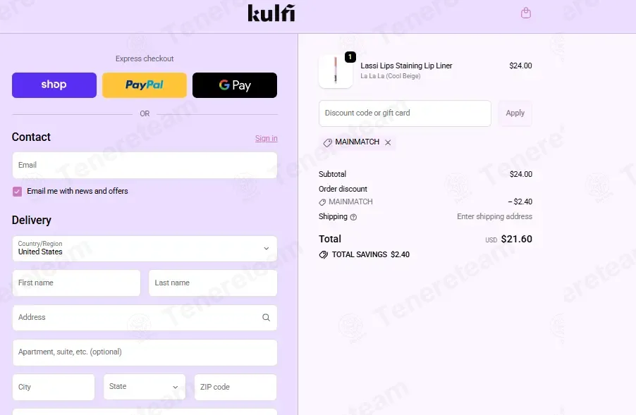 Kulfi Beauty coupon code: 10% off with MAINMATCH. Tested and valid as 1 month ago.