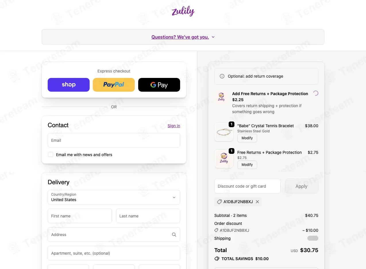 Zulily coupon code: $10 off with A1DBJF2NBBXJ. Tested and valid as 3 weeks ago.