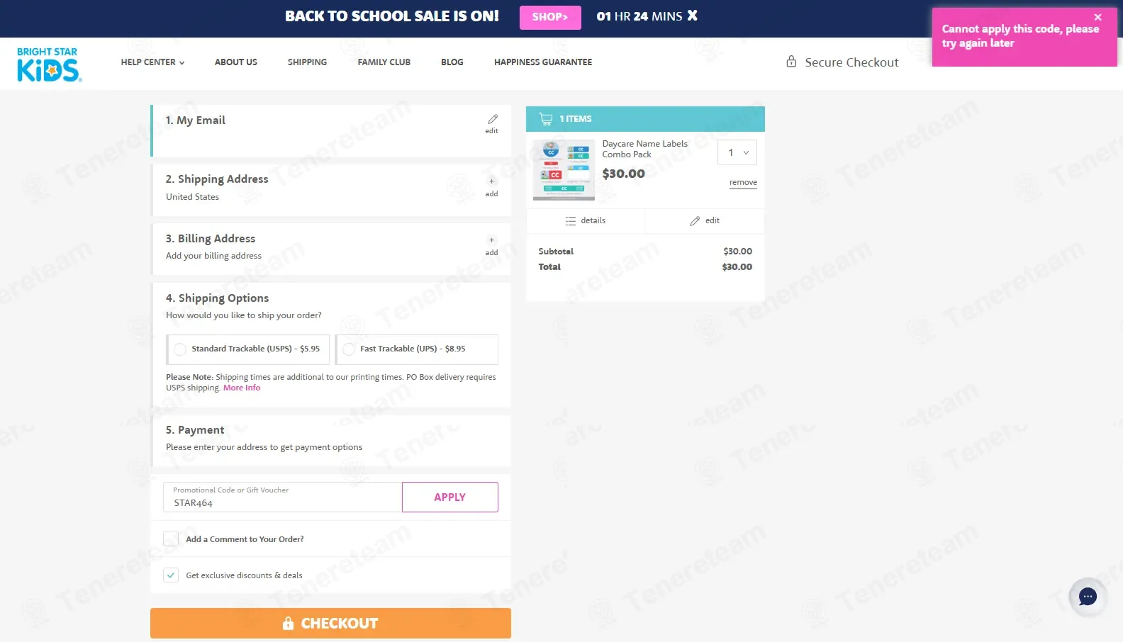 Bright Star Labels coupon code: 10% off with STAR464. Tested and valid as 1 month ago.