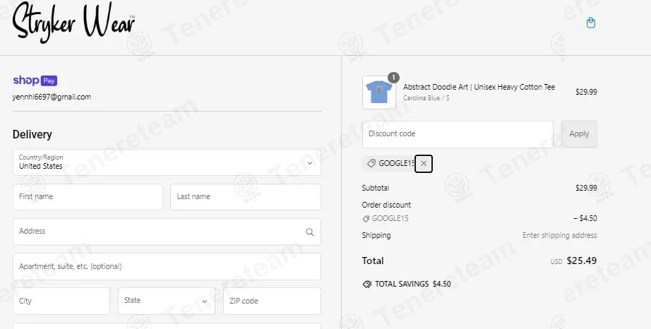 Stryker Wear coupon code: 15% off with GOOGLE15. Tested and valid as 1 year ago.