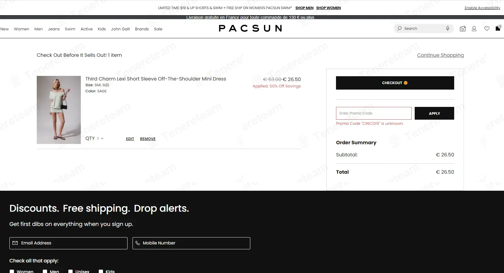 PacSun coupon code: $5 off with CINCO19. Tested and valid as 2 months ago.