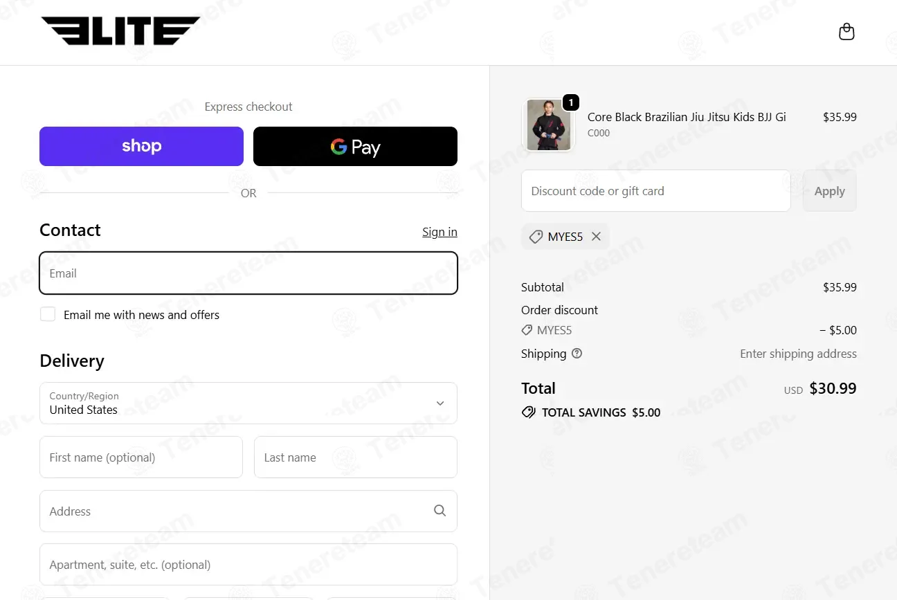 Elite Sports coupon code: $5 off with MYES5. Tested and valid as 4 days ago.