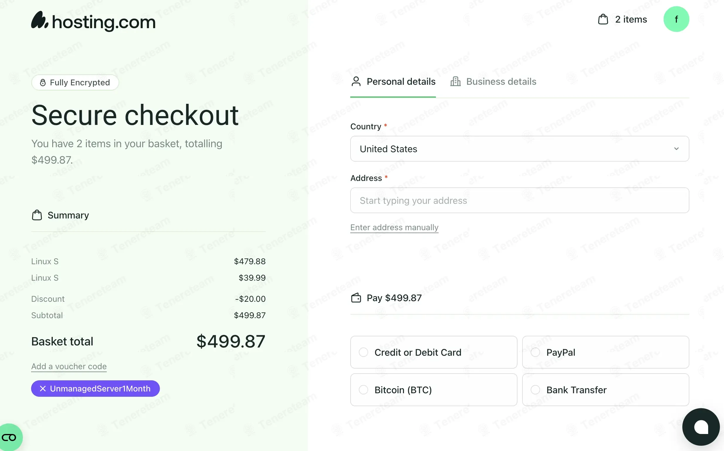 A2 Hosting coupon code: $20 off with UnmanagedServer1Month. Tested and valid as 1 month ago.