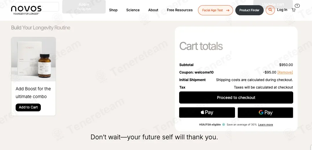 Novos coupon code: 10% off with WELCOME10. Tested and valid as 3 months ago.