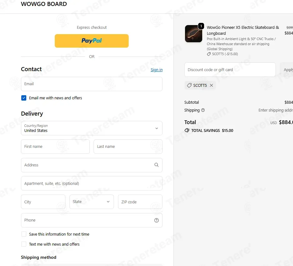 WowGo Board coupon code re-checked and confirmed working at checkout
