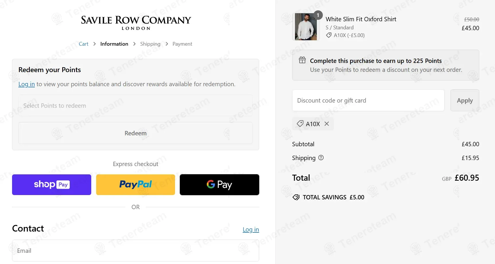 Savile Row coupon code: 10% off with A10X. Tested and valid as 7 months ago.