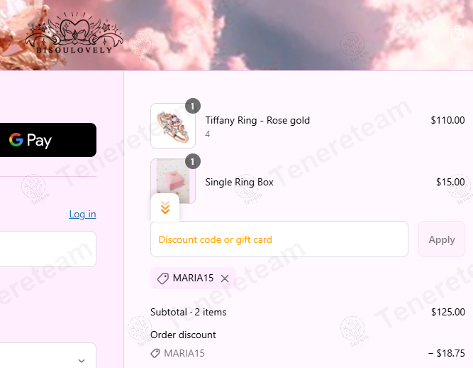 Bisoulovely coupon code: 15% off with MARIA15. Tested and valid as 1 year ago.