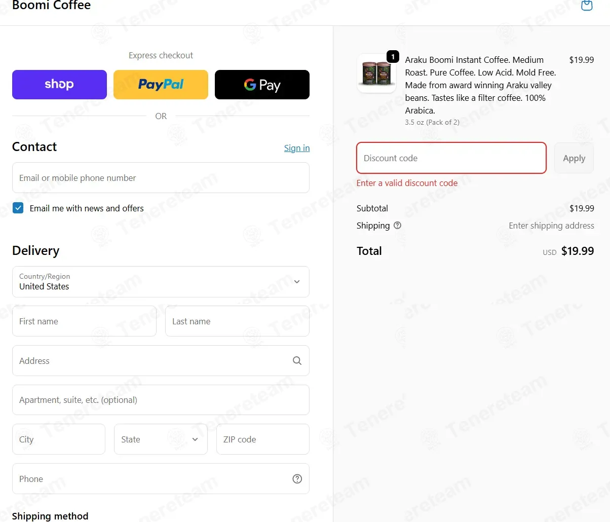 Boomi Coffee coupon code: 10% off with BOOMI10. Tested and valid as 5 months ago.