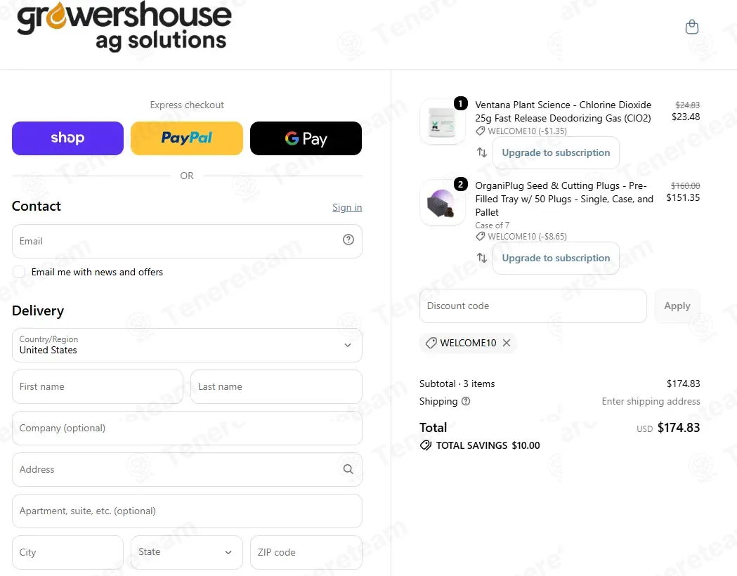 Growers House coupon code: $10 off with WELCOME10. Tested and valid as 1 week ago.