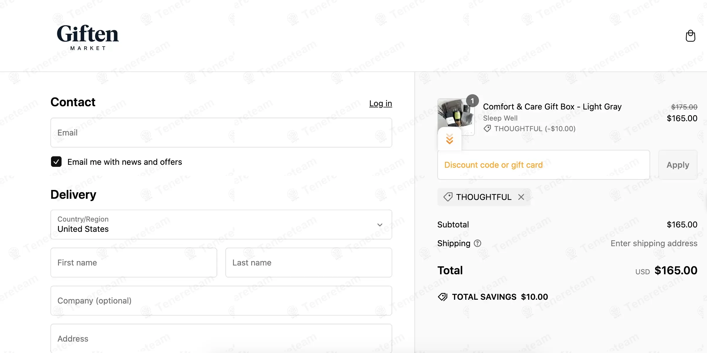 Giften Market coupon code: $10 off with THOUGHTFUL. Tested and valid as 1 year ago.