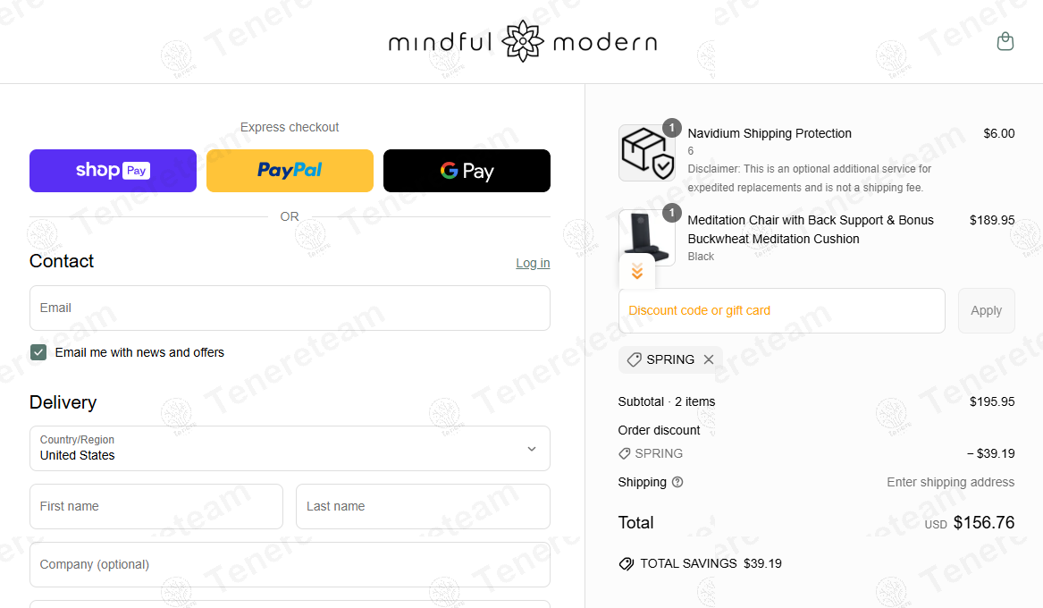 Mindful and Modern coupon code: 20% off with SPRING. Tested and valid as 1 year ago.