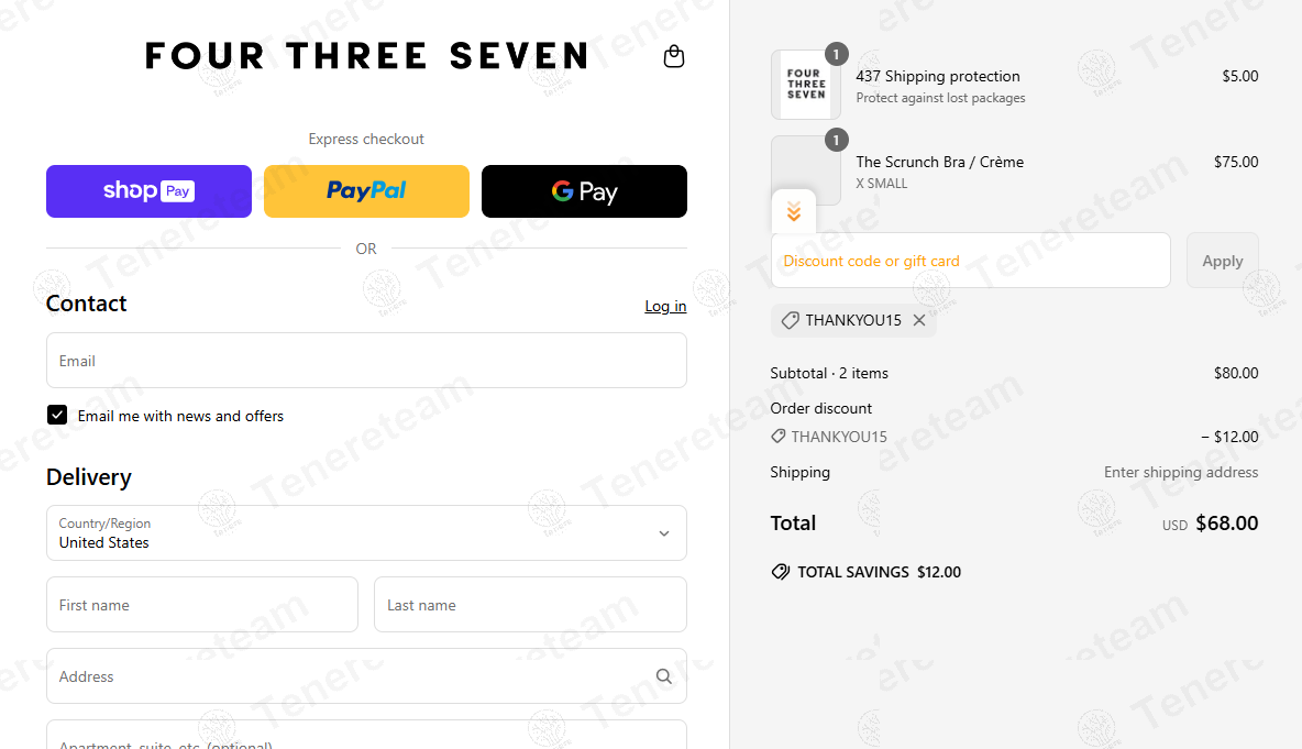 437 Swimwear coupon code: 15% off with THANKYOU15. Tested and valid as 1 year ago.