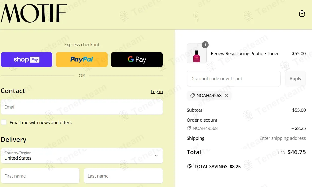 Motif Beauty coupon code: 15% off with NOAH49568. Tested and valid as 1 year ago.