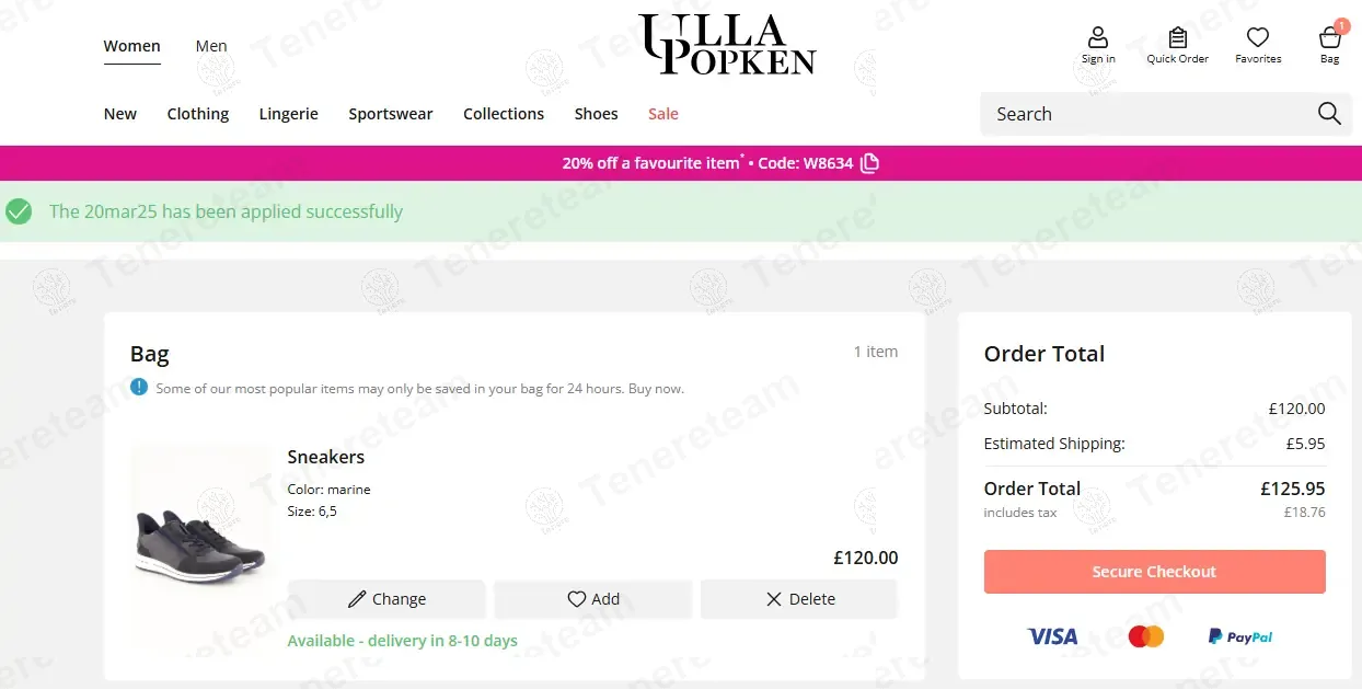 Ulla Popken UK coupon code: Sale off with 20mar25. Tested and valid as 1 year ago.