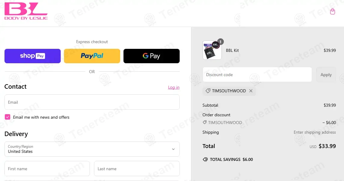Body by Leslie Shop coupon code: 15% off with TIMSOUTHWOOD. Tested and valid as 1 year ago.