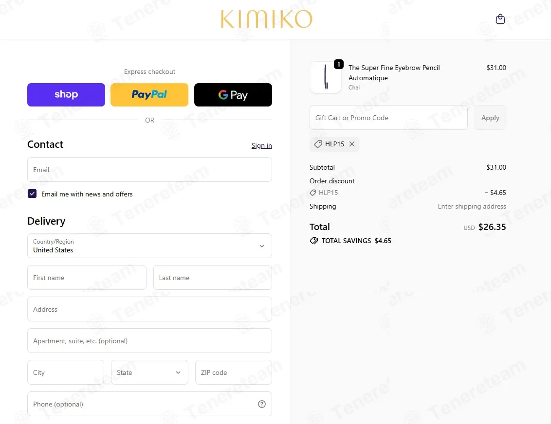 Kimiko Beauty coupon code: 15% off with HLP15. Tested and valid as 6 months ago.
