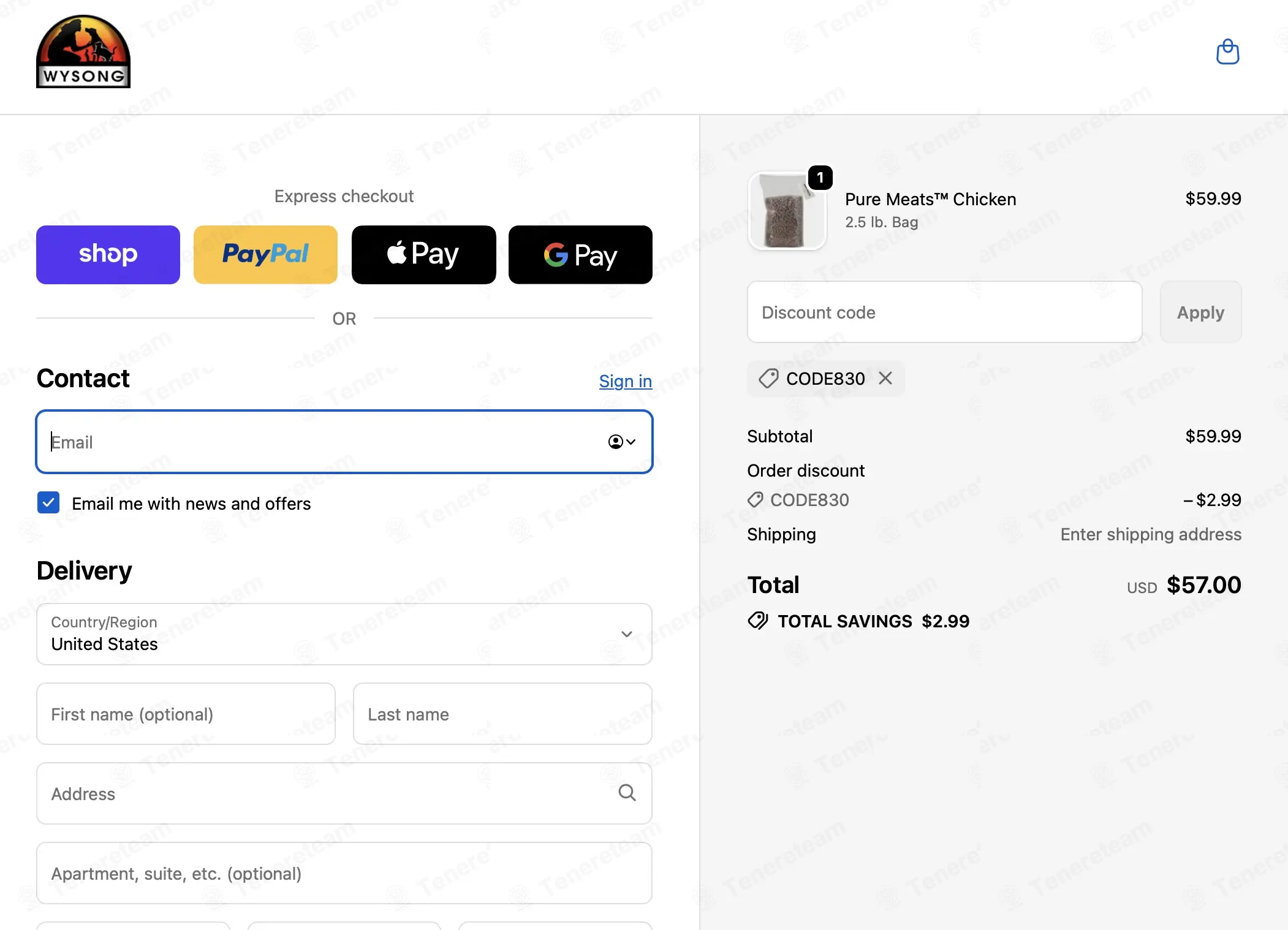 Wysong coupon code: 5% off with CODE830. Tested and valid as 3 months ago.
