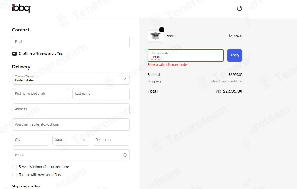 iBBQ coupon code: 10% off with IBBQ10. Tested and valid as 2 months ago.