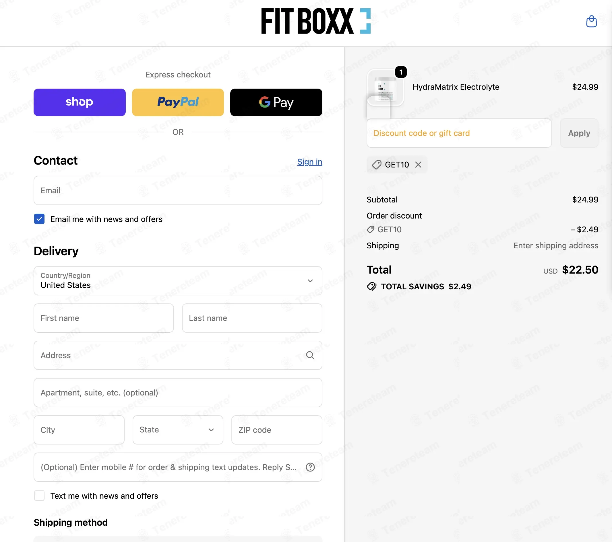 The Fit Boxx coupon code: 10% off with GET10. Tested and valid as 1 month ago.