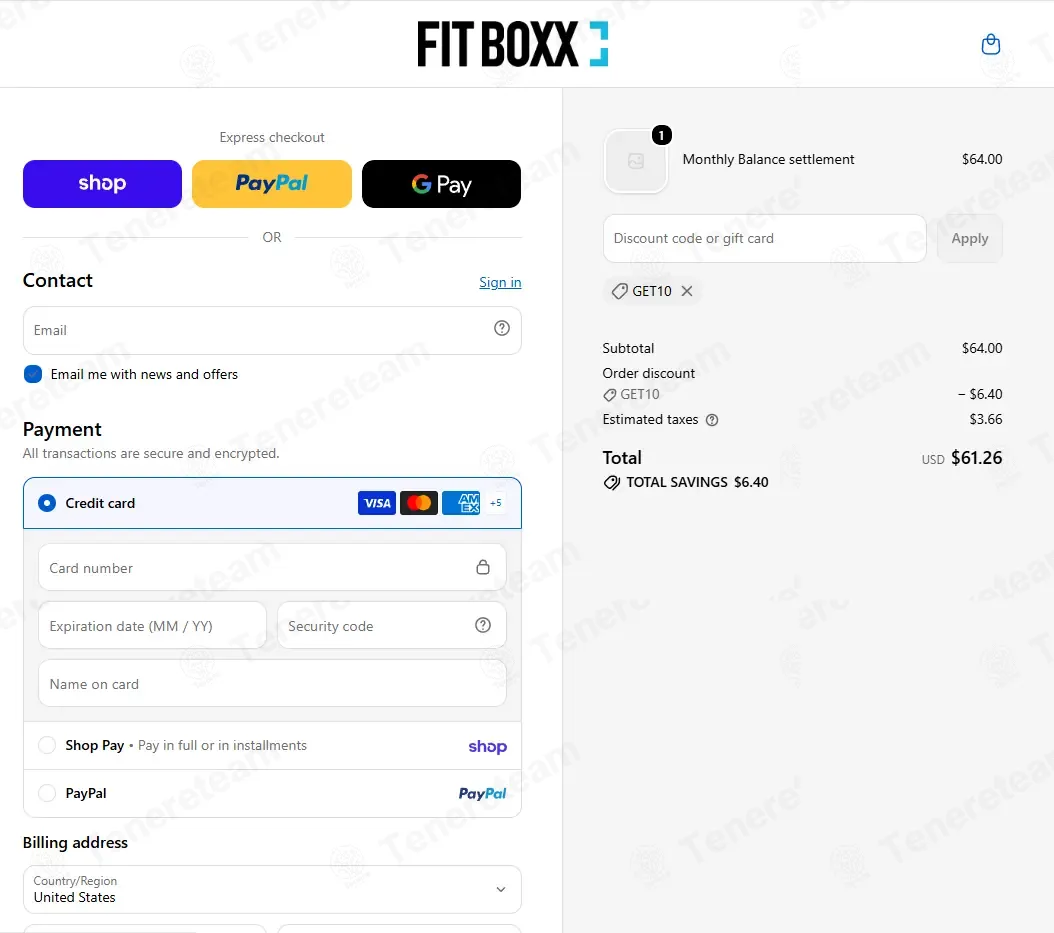 The Fit Boxx coupon code: 10% off with GET10. Tested and valid as 1 month ago.