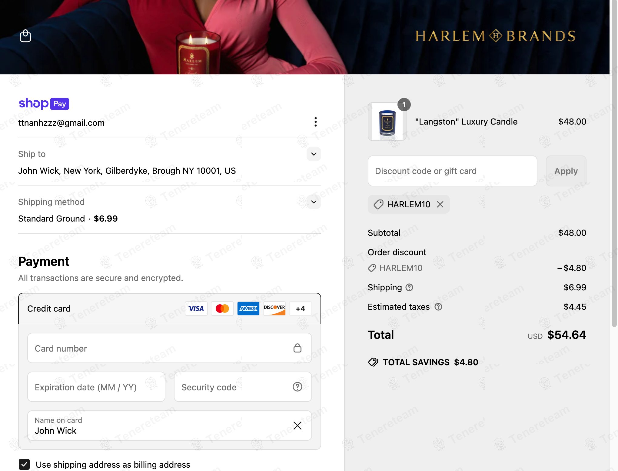 Harlem Candle Company coupon code: 10% off with HARLEM10. Tested and valid as 1 year ago.
