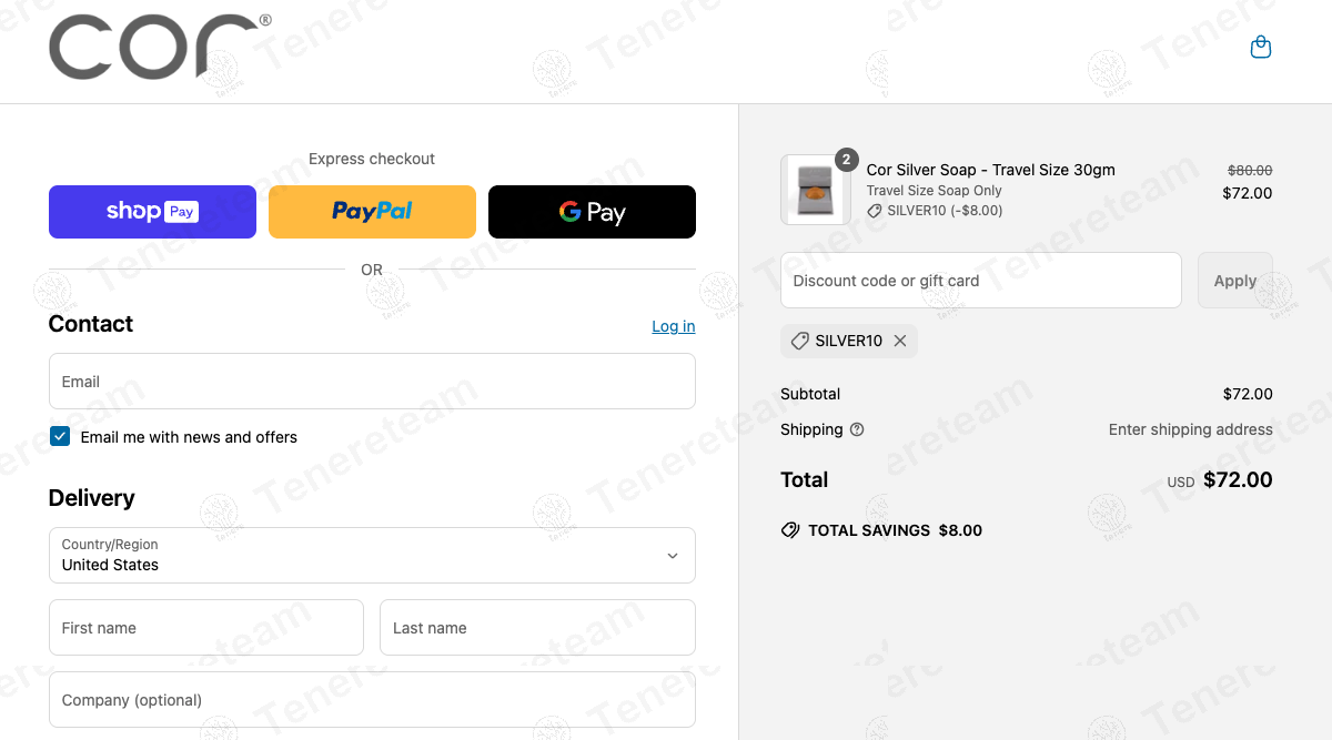 Cor Silver coupon code: 10% off with SILVER10. Tested and valid as 1 year ago.