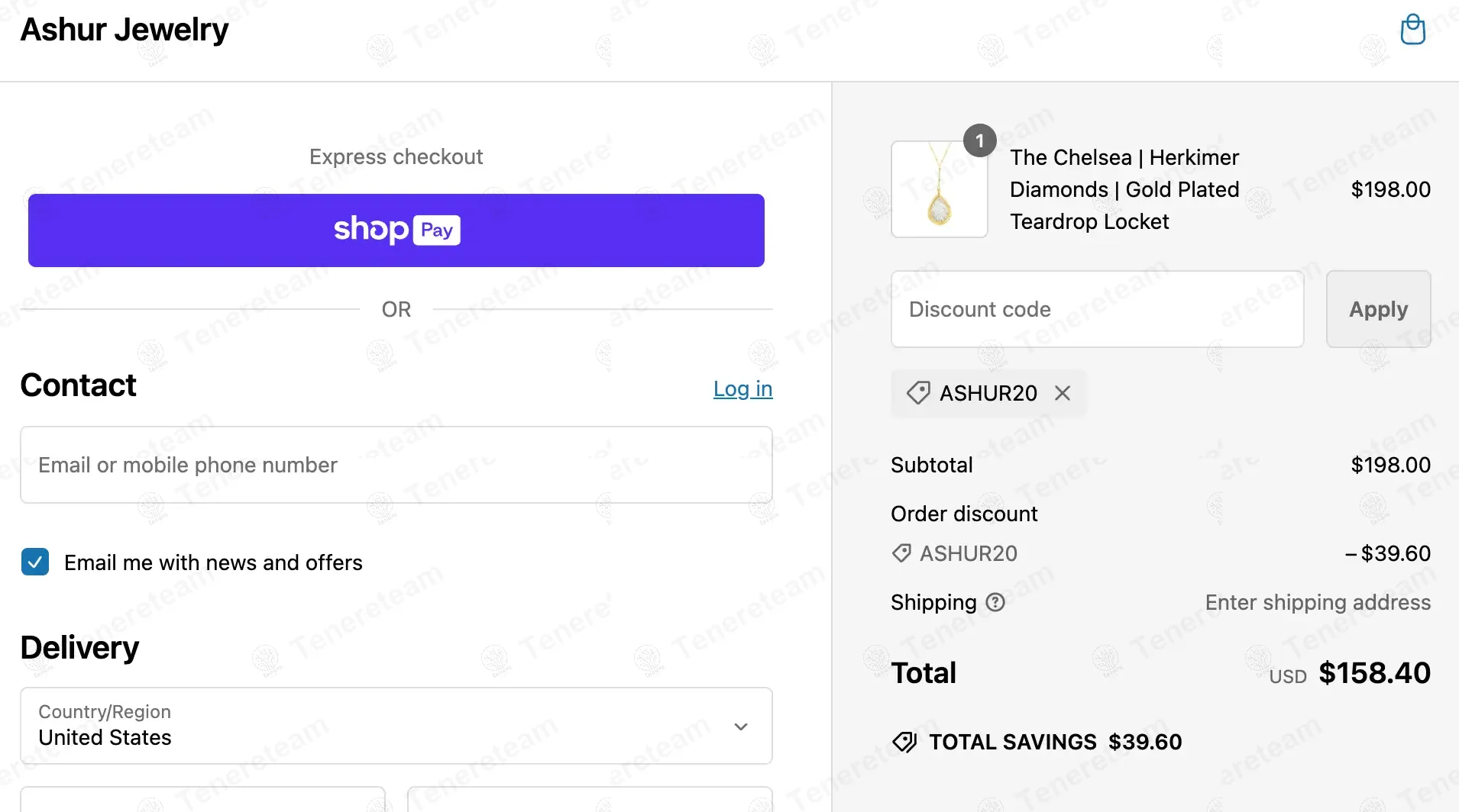 Ashur Jewelry coupon code: 20% off with ASHUR20. Tested and valid as 1 year ago.