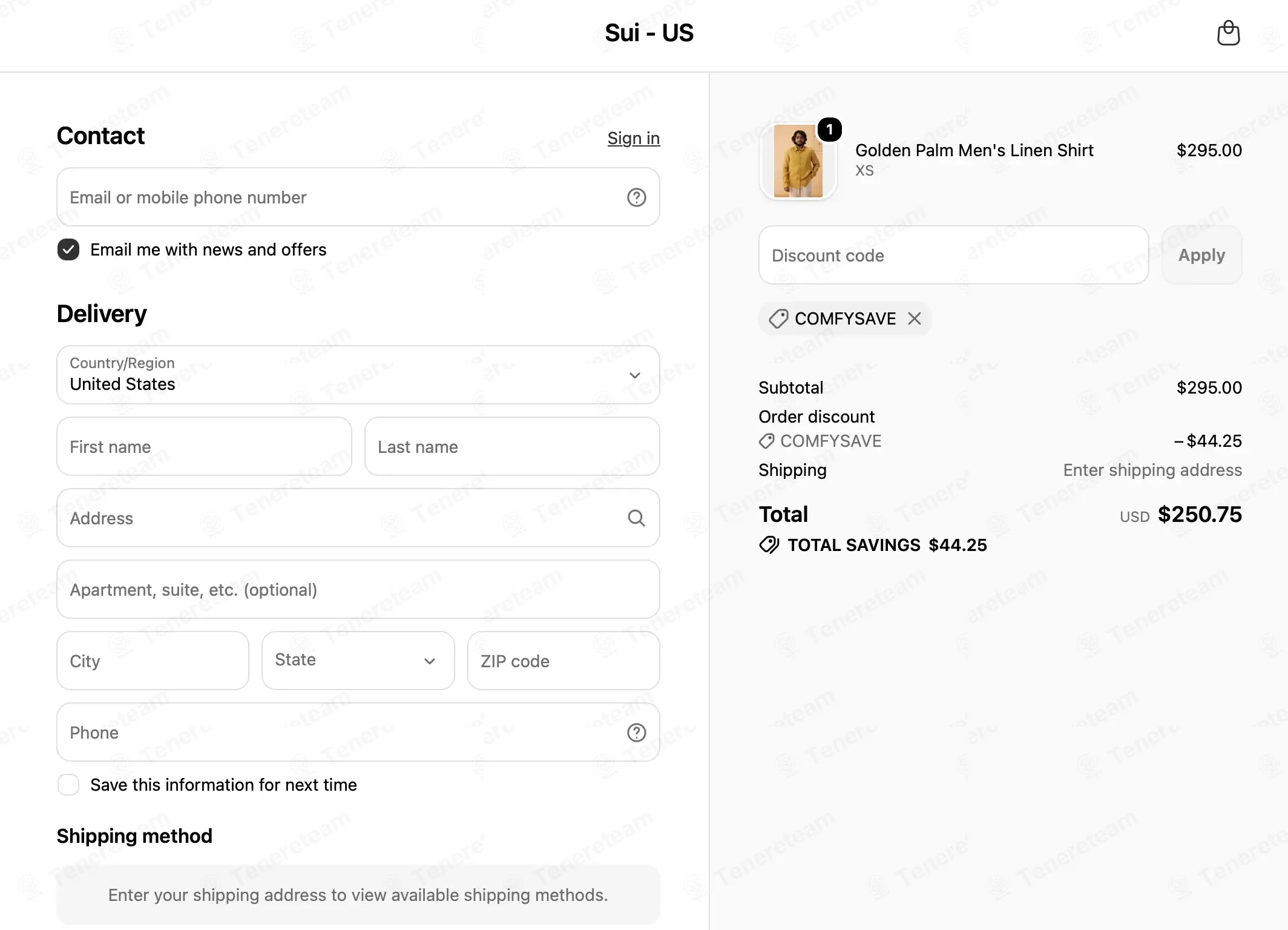 We Are Sui US coupon code: 15% off with COMFYSAVE. Tested and valid as 3 weeks ago.