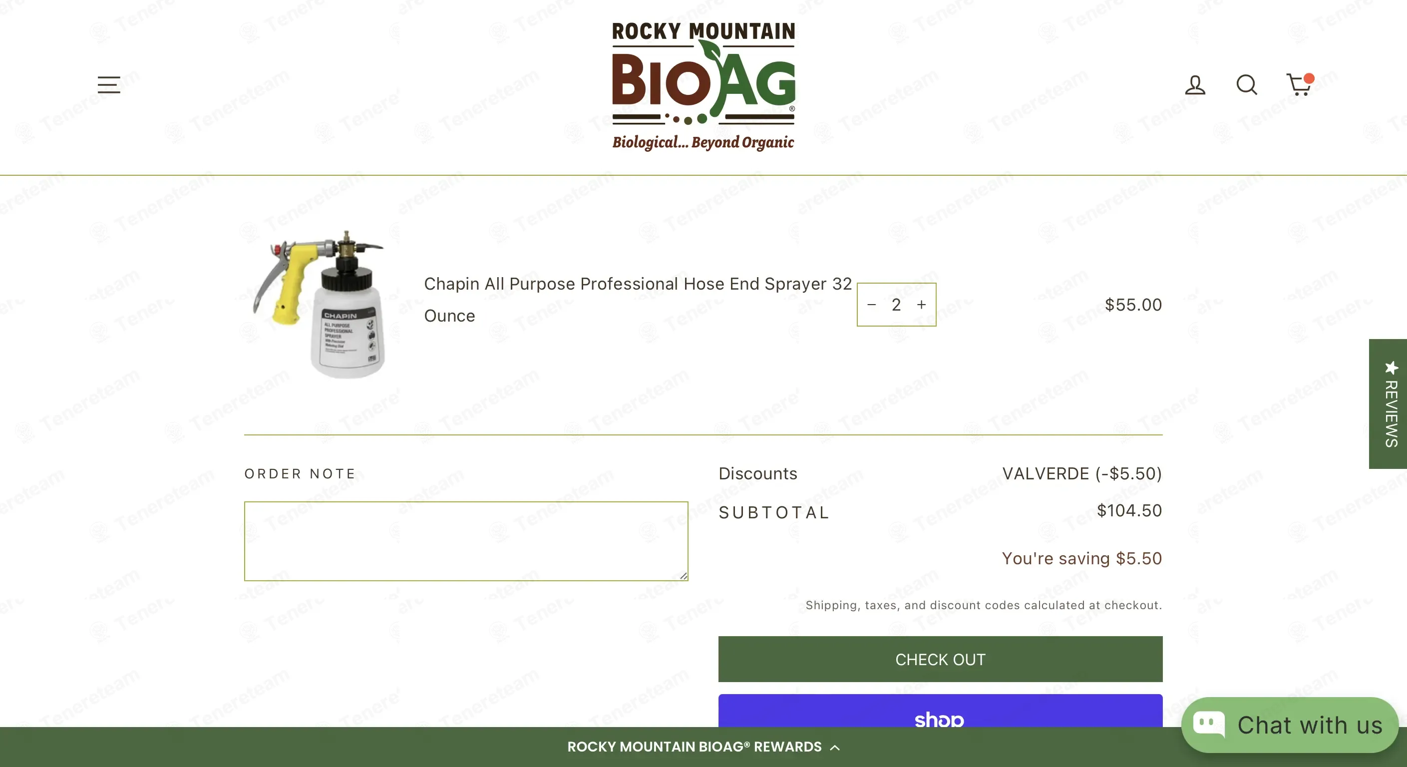 Rocky Mountain BioAg coupon code: 10% off with VALVERDE. Tested and valid as 3 weeks ago.