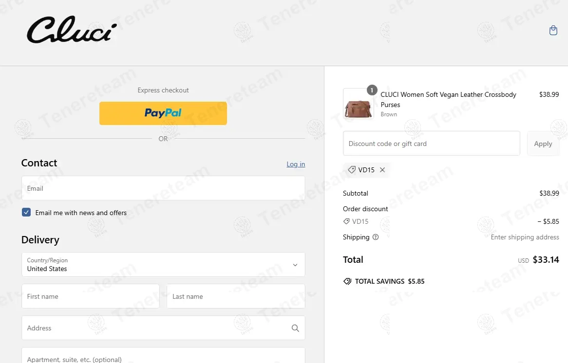 Cluci coupon code: 15% off with VD15. Tested and valid as 1 year ago.
