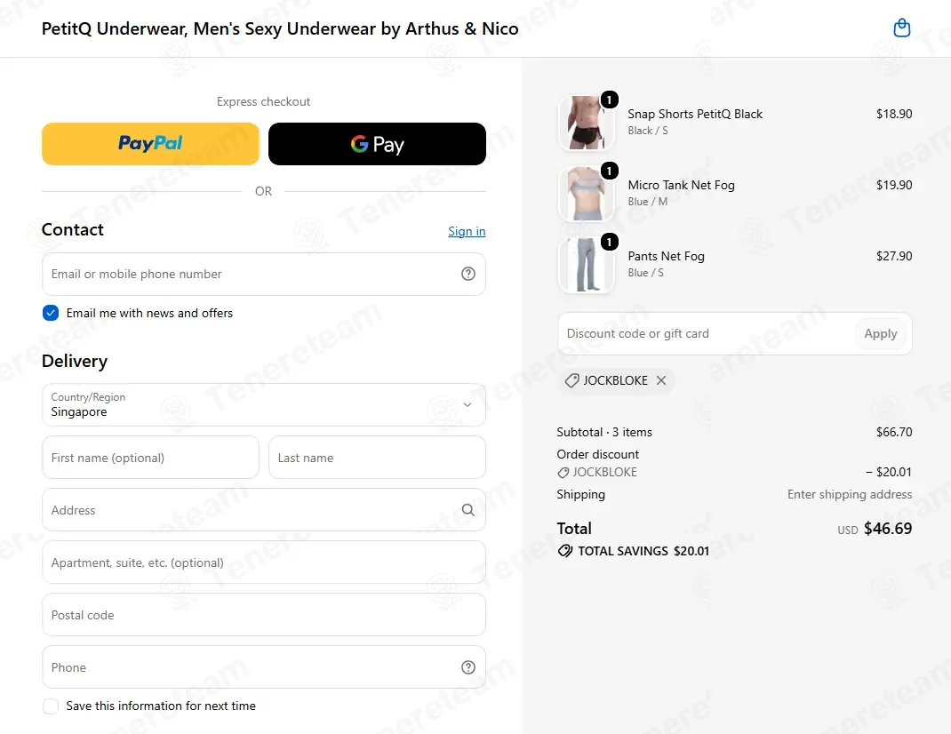 PetitQ World coupon code successfully applied at checkout