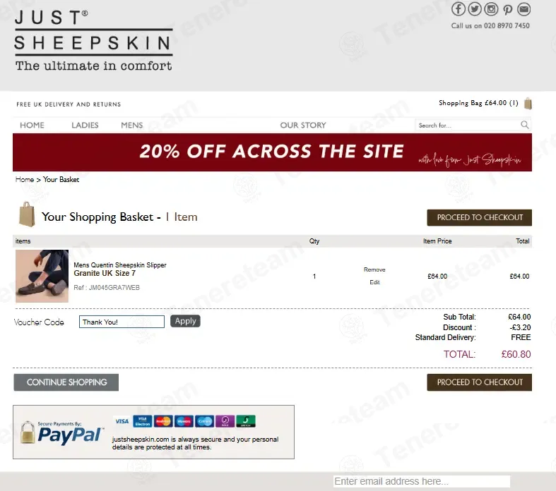 Just Sheepskin coupon code: 5% off with 6QEDM9JTNX. Tested and valid as 7 months ago.